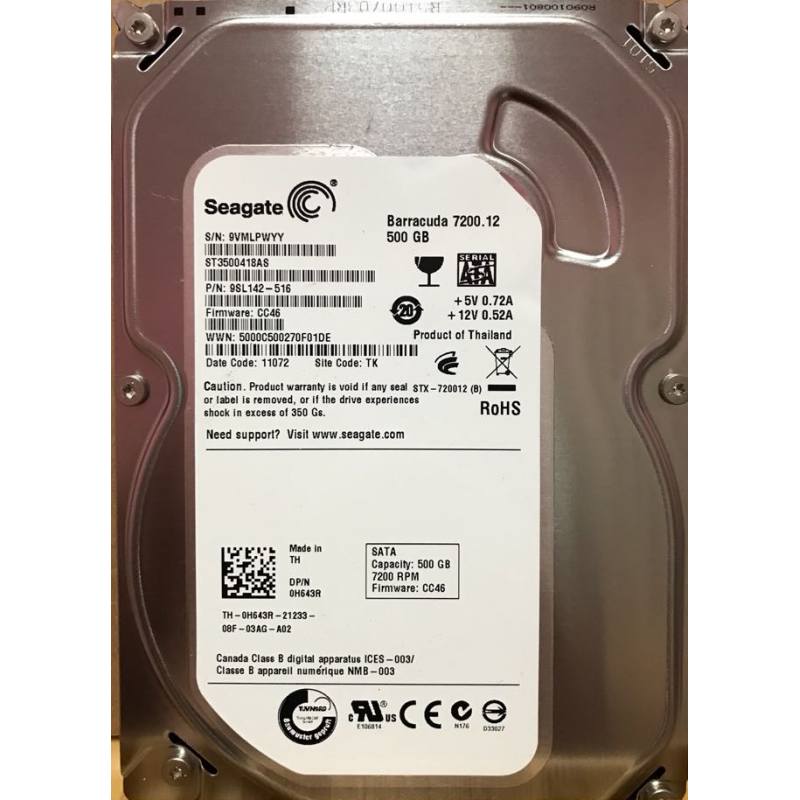 DISCO DURO SATA 3.5 500 GB