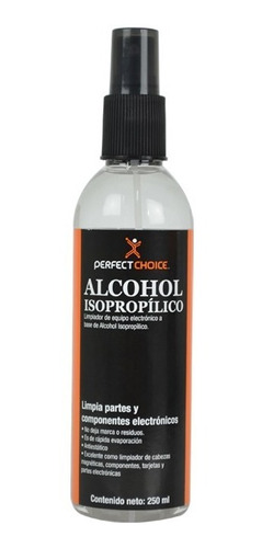 ALCOHOL ISOPROPILICO PERFECT CHOICE 250 ML

