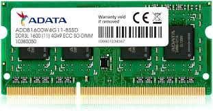 MEMORIA RAM ADATA DDR3 4GB 1600 MHZ LAPTOP