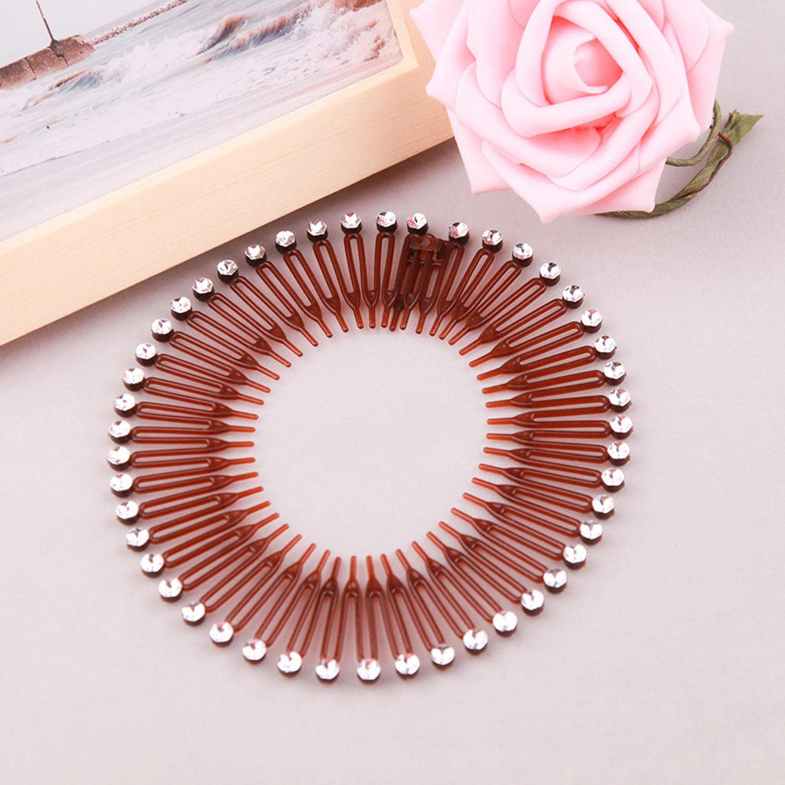 DIADEMA CON PEINE CIRCULAR 