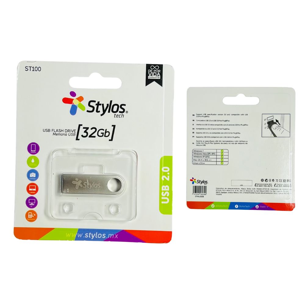 MEMORIA USB 32 GB STYLOS