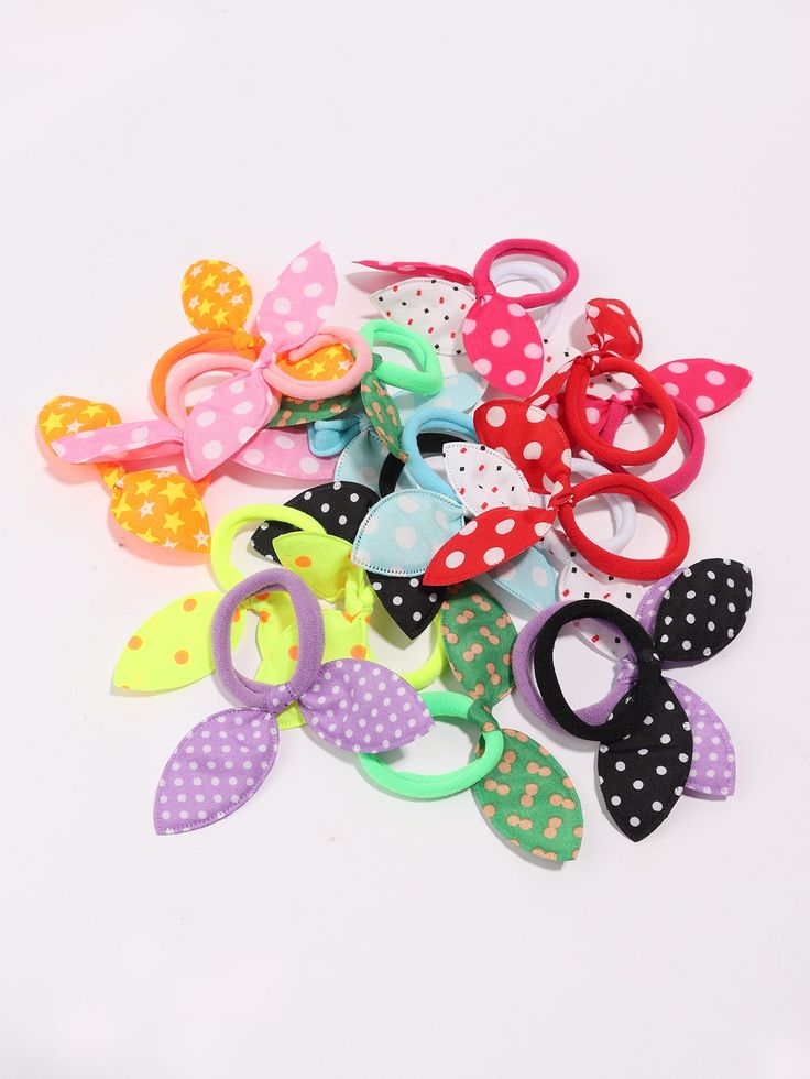 DONITAS DECORADAS PARA EL CABELLO 4 PIEZAS
